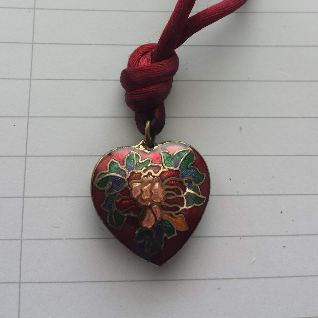 Vintage Cloisonne Pendant 58$